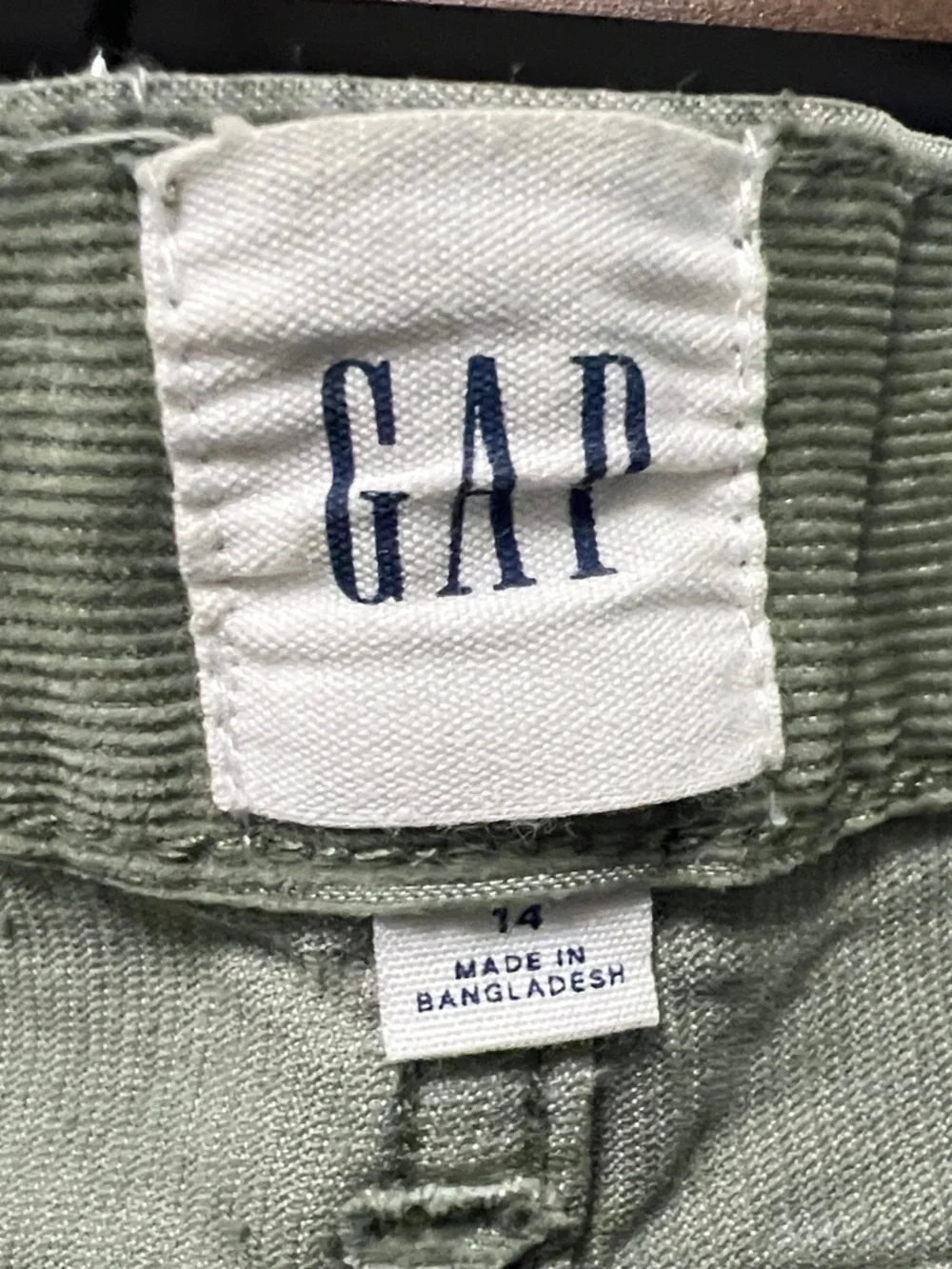 GAP Olive Green Denim Jean Shorts